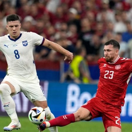 Denmark finish second in Group C as goalless draw sees Serbia exit Euro 2024