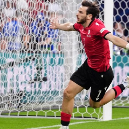 Georgia set up Euro 2024 last-16 tie with Spain after stunning Portugal